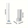 Toilet Cleaning Brush with Holder & 12 Replacement Heads