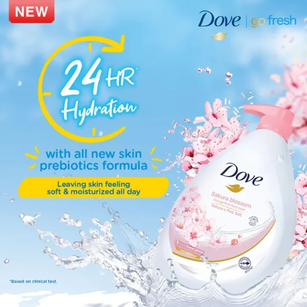 Dove Sakura Blossom Body Wash 1L