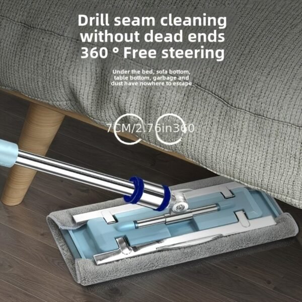 Heavy-Duty Stainless Steel Mop with Replacement Cloth