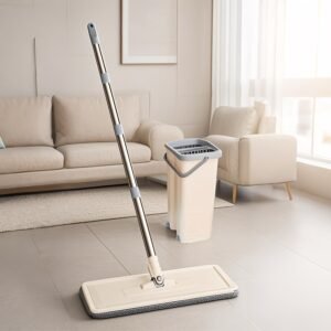 EasyWring Flat Mop & Bucket Set
