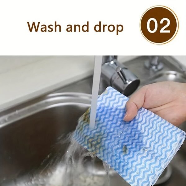 5605cabae06046e321d3dc6b7c920bb3.jpg 50-Piece Thickened Dish Cleaning Cloth Roll