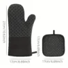 4-Piece Silicone Oven Mitts & Pot Holder Set