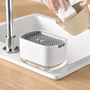 2-in-1 Kitchen Soap Dispenser & Sponge Holder