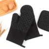 4-Piece Silicone Oven Mitts & Pot Holder Set
