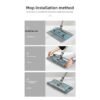 Heavy-Duty Stainless Steel Mop with Replacement Cloth
