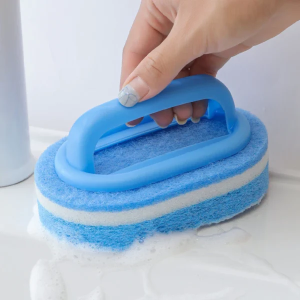Multi-Purpose Handle Sponge Scrubber Brush