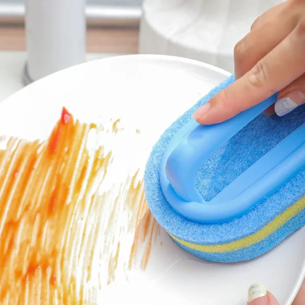 Multi-Purpose Handle Sponge Scrubber Brush