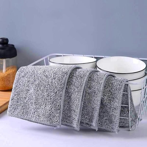 Bamboo Charcoal Microfiber Kitchen Towel